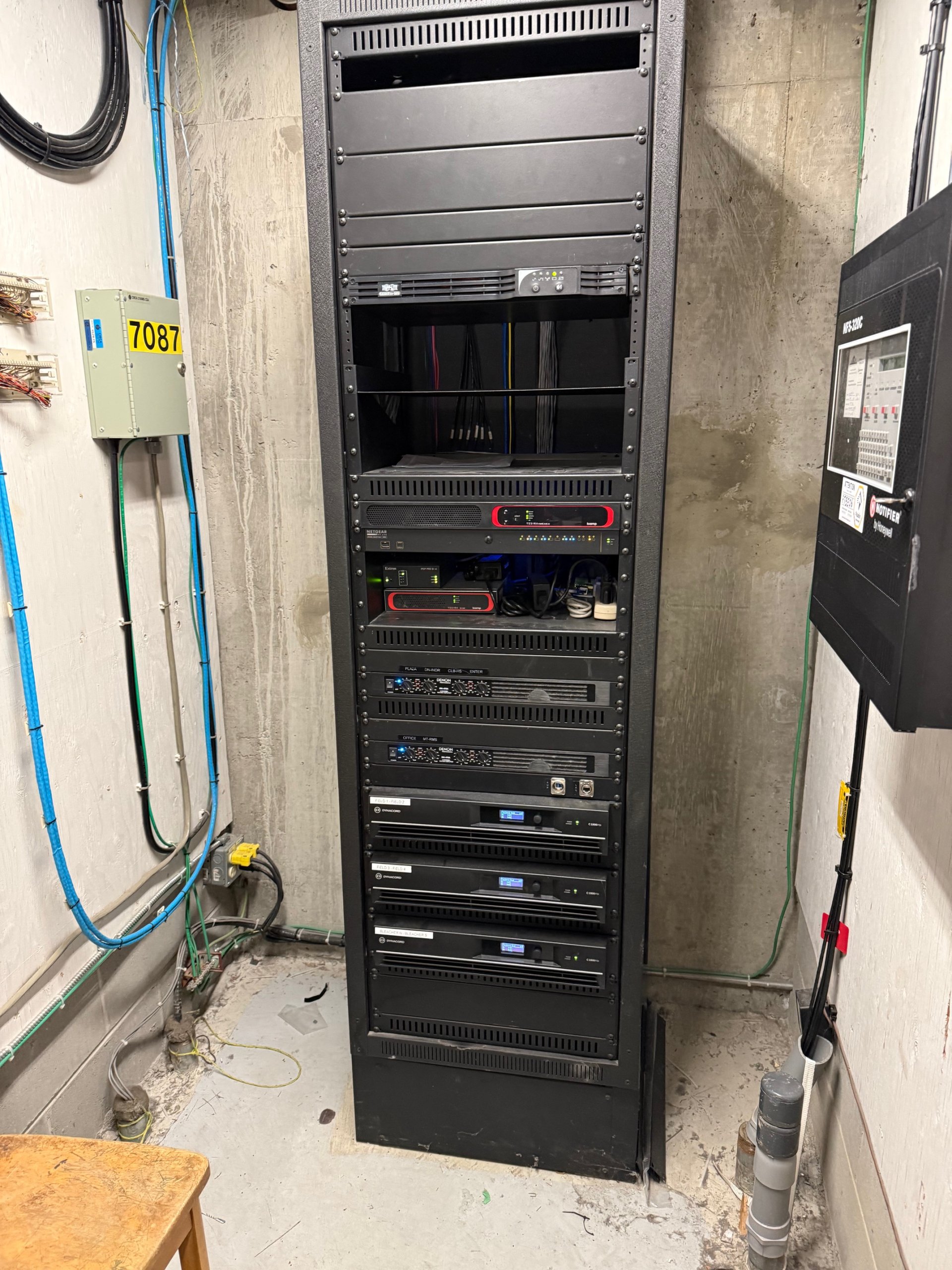 Full multi-zone audio installation at Burnaby Lake Sports Complex Burnaby BC