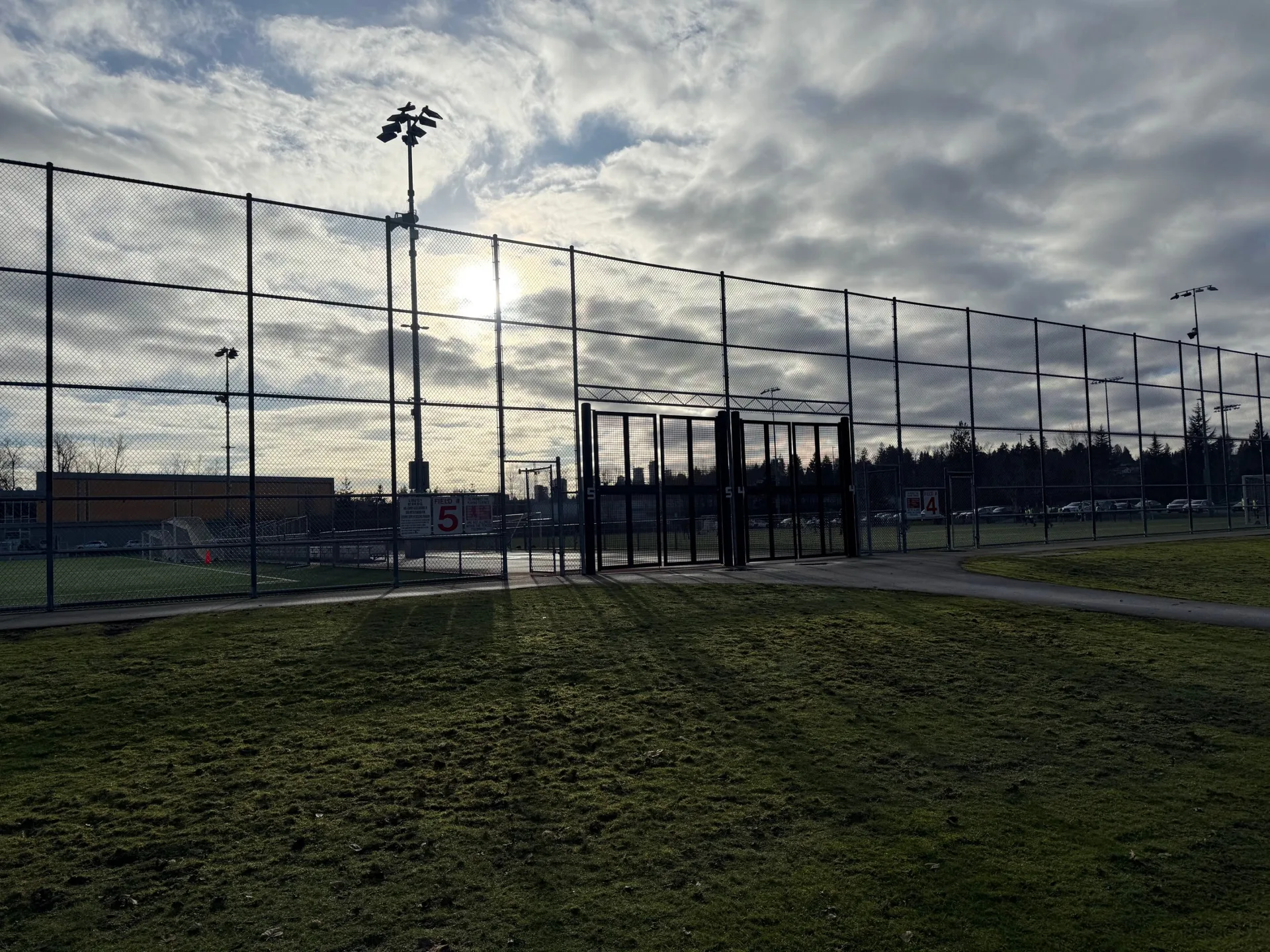 Multi-zone outdoor audio system at Burnaby Lake Sports Complex West Fields