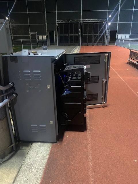Paging and announcement system at Burnaby Lake Sports Complex BC