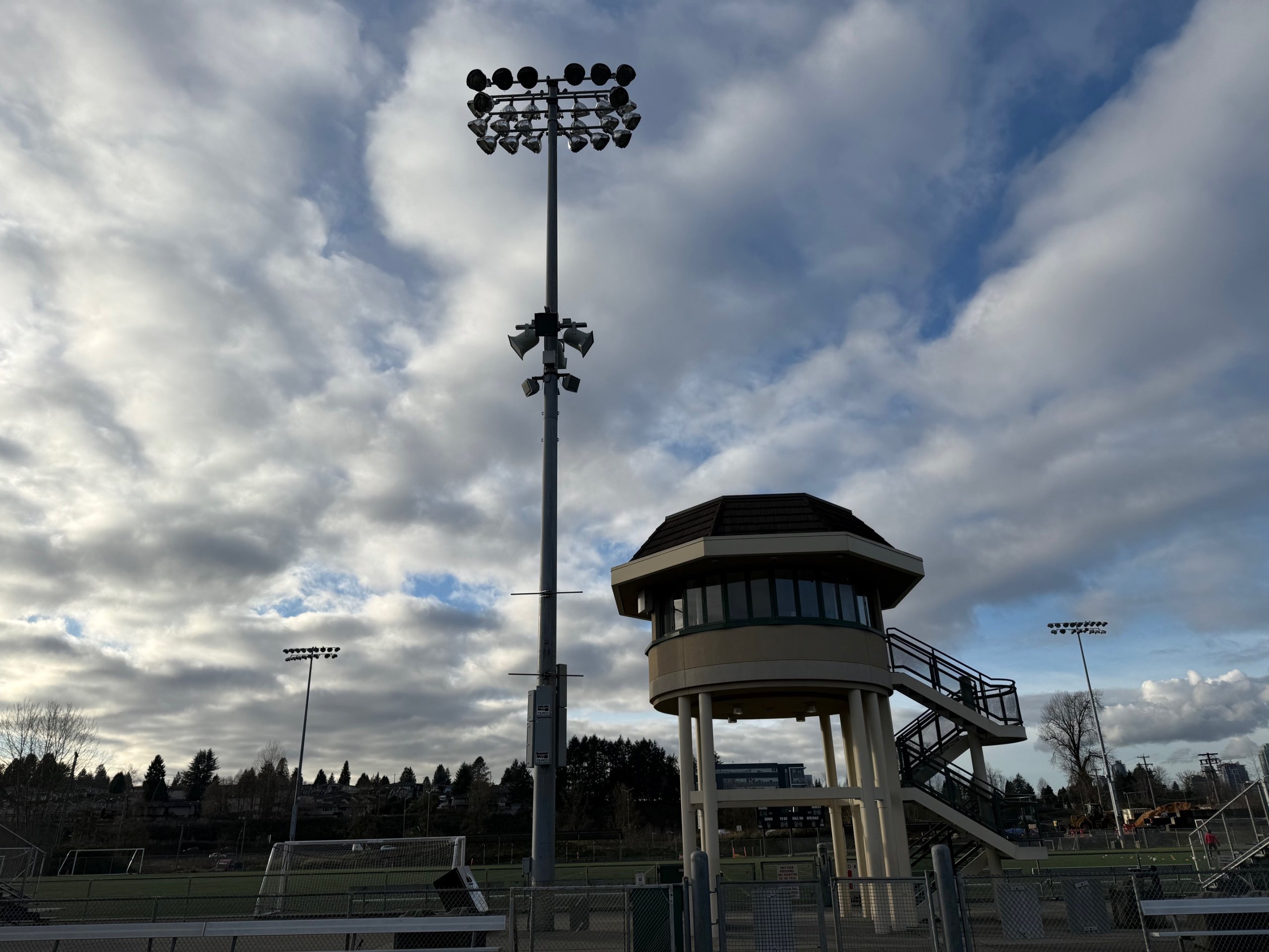 Spectator area audio coverage at Burnaby Lake Sports Complex