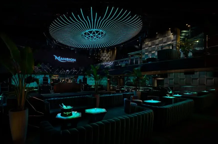 Professional DJ booth and audio setup at Mansion Nightclub Vancouver