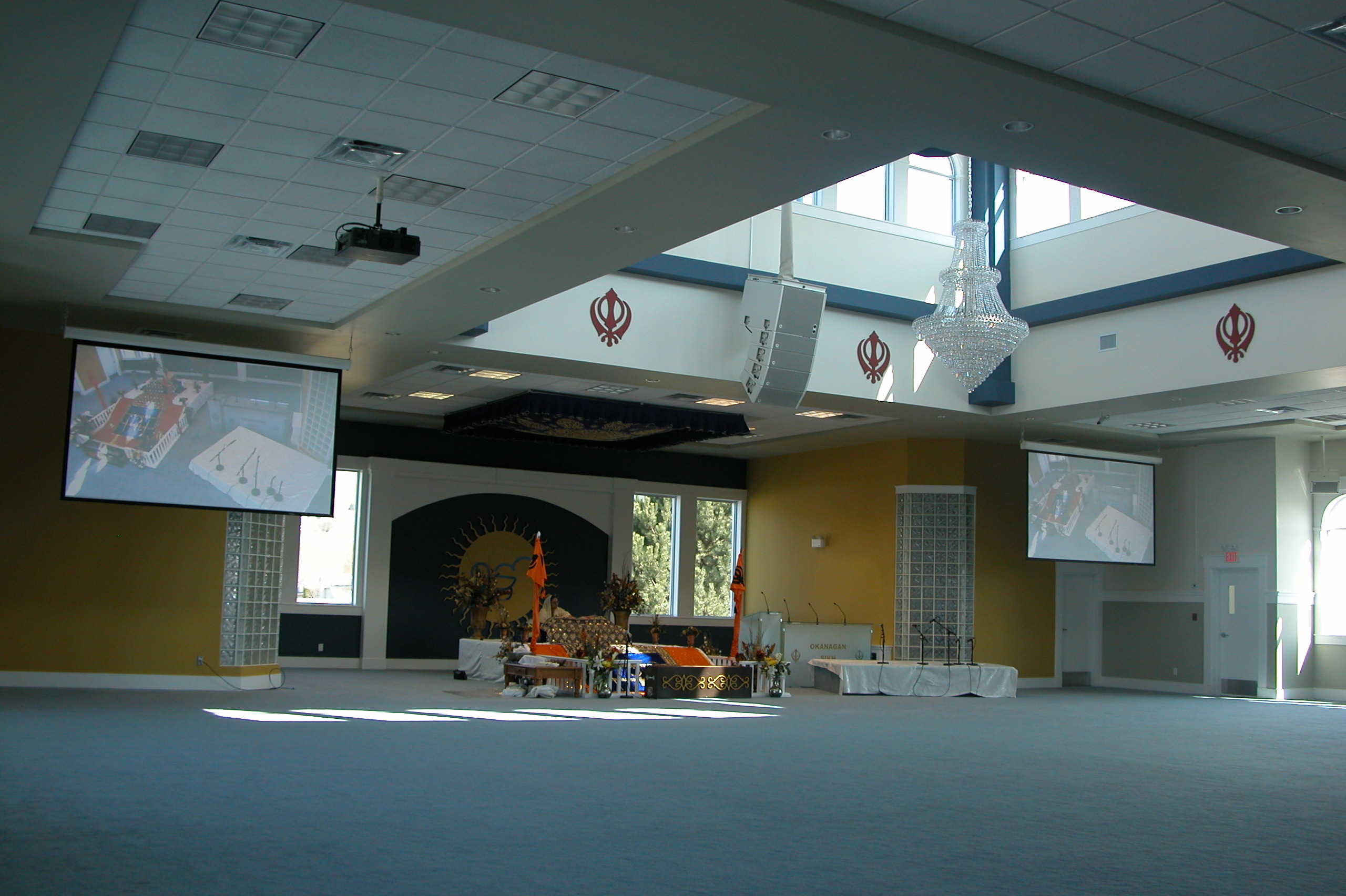 Audio and video infrastructure at Sikh Temple Kelowna BC