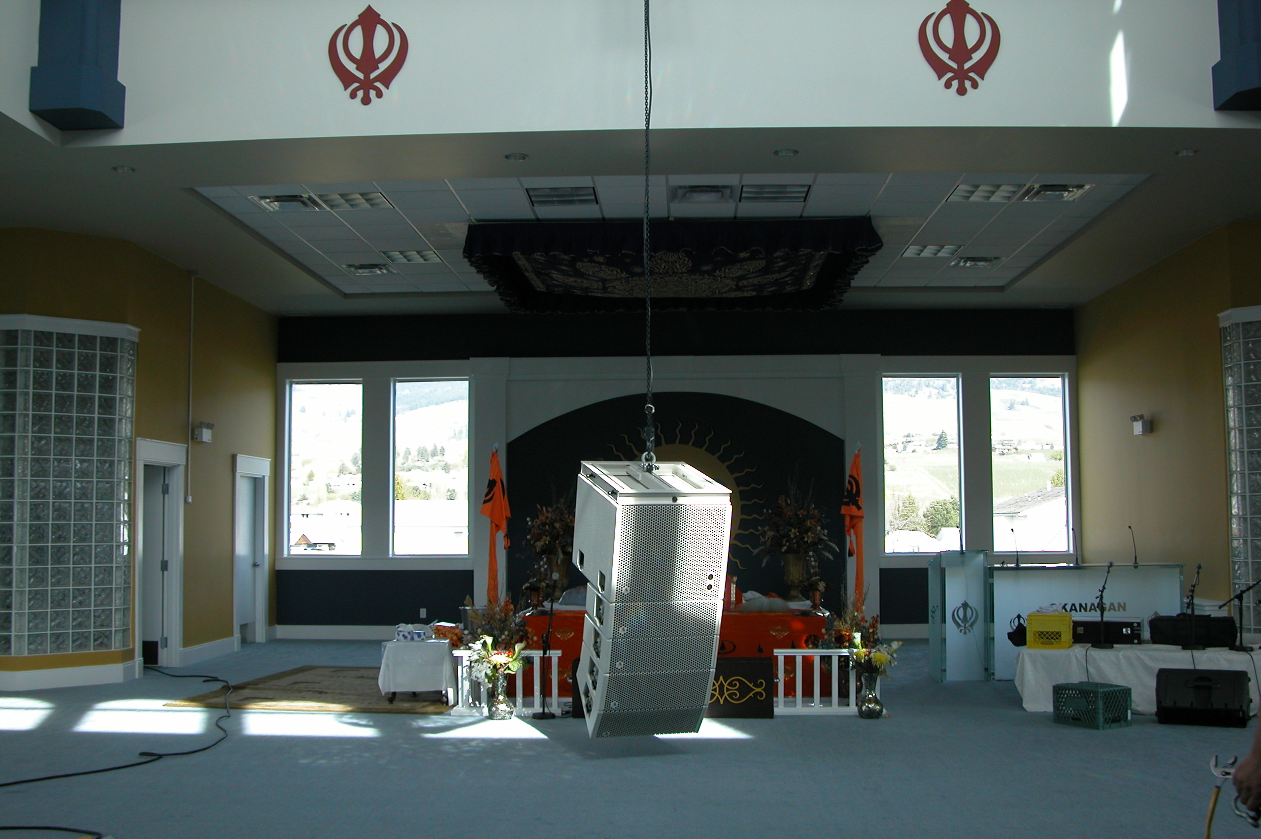 HDBaseT video distribution system at Sikh Temple Kelowna